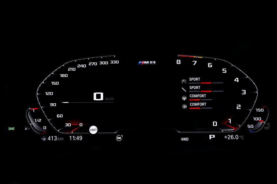 Панель приборов BMW M8 Competition Coupe (F92) 2019 года  (UK) (фото 110 из 157)